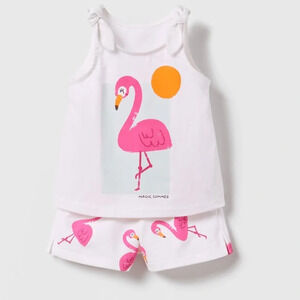Zara kids set in flamingo print for girls